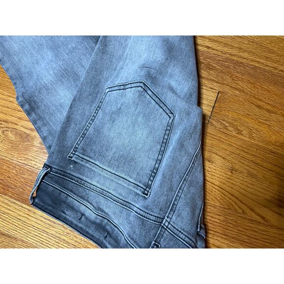 NYDJ Marilyn Straight Lift X Tuck Technology gray faded jeans 12 Mint condition - Picture 2 of 7